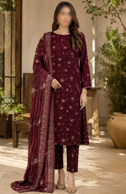 Bin Saeed Printed Lawn Unstitched 3 Piece Suit - D-12 - BS26DCS - Pink - Summer Collection
