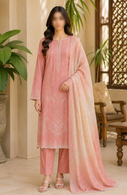 Bin Saeed Printed Lawn Unstitched 3 Piece Suit - PRD-11 - BS26VLP - Pink - Summer Collection