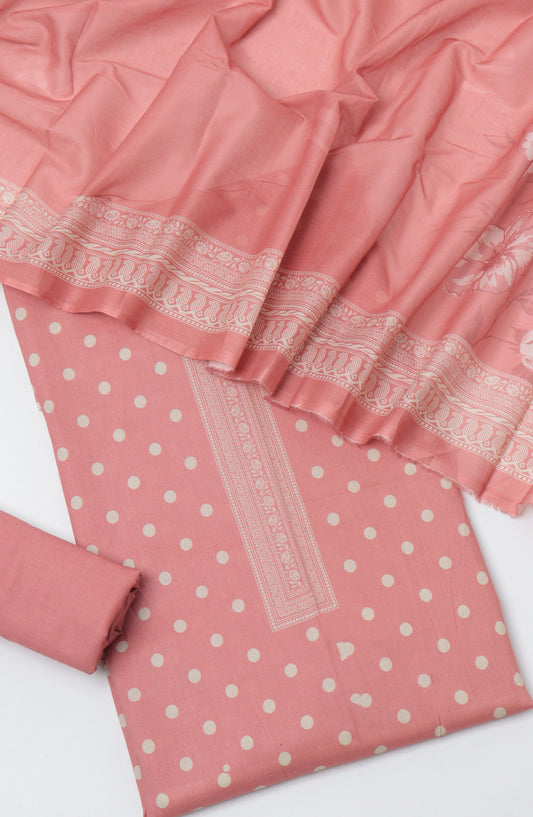 Bin Saeed Printed Lawn Unstitched 3 Piece Suit - D-09 - BS26PTL - Pink - Summer Collection