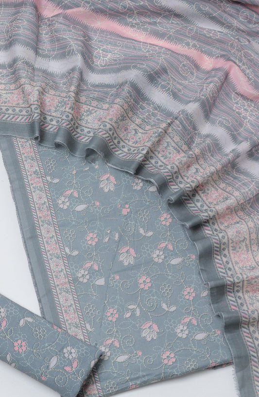 Bin Saeed Printed Cotton Unstitched 3 Piece Suit - D-10 - BS26TWL - Blue - Summer Collection