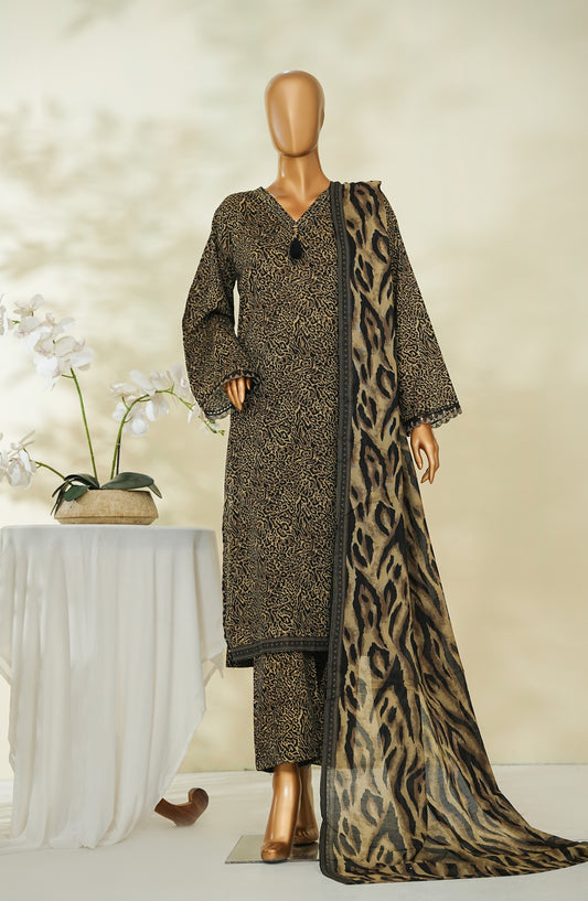 Bin Saeed Exclusive Printed Lawn Stitched 3 Piece Suit - D-14 - BS26STE - Yellow - Summer Collection