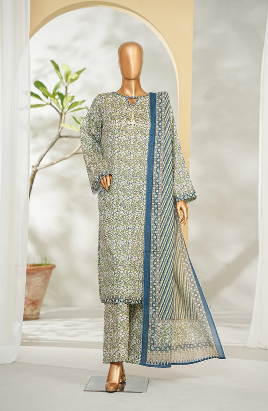 Bin Saeed Printed Lawn Stitched 3 Piece Suit - Design-25 - BS26RT - Multi - Summer Collection