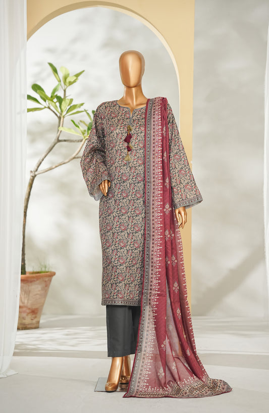 Bin Saeed Printed Lawn Stitched 3 Piece Suit - Design-33 - BS26RT - Multi - Summer Collection