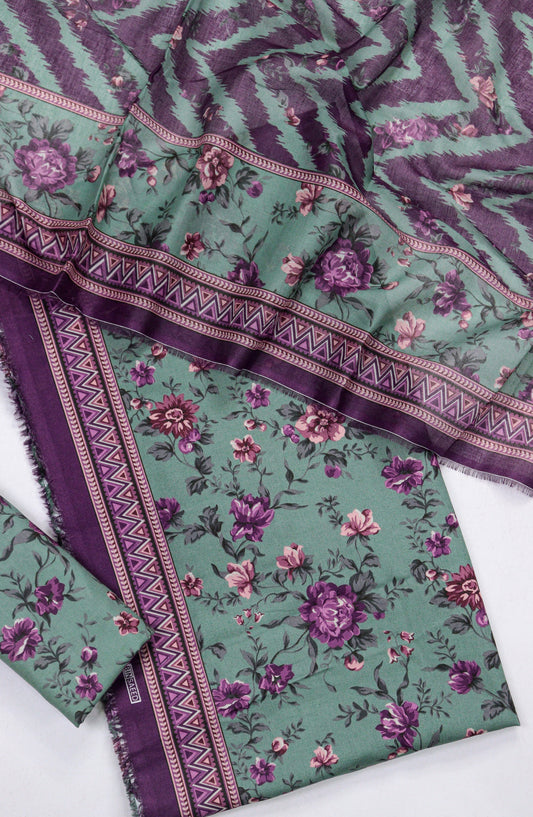 Bin Saeed Printed Lawn Unstitched 3 Piece Suit - Design-29 - BS26PR - Ferozi - Summer Collection