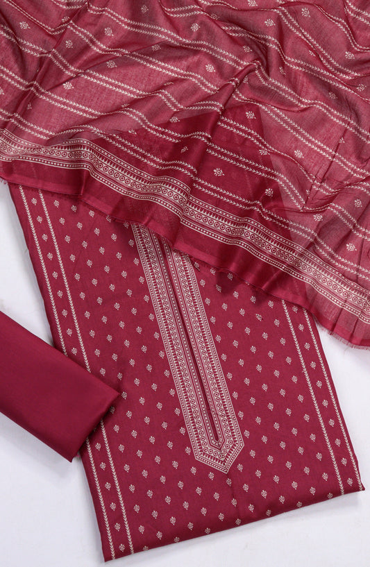 Bin Saeed Printed Lawn Unstitched 3 Piece Suit - D-01 - BS26PR - Pink - Summer Collection