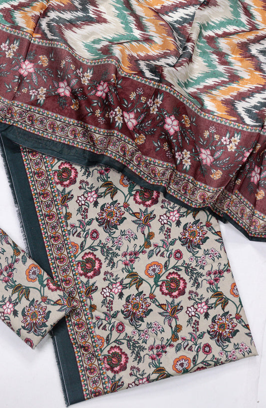 Bin Saeed Printed Lawn Unstitched 3 Piece Suit - Design-15 - BS26PR - Multi - Summer Collection