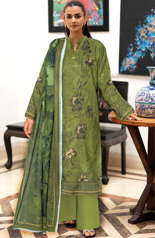 Bismil by Johra Printed Lawn Unstitched 3 Piece Suit - JH-1526 - JH25BSML - Green - Casual Collection