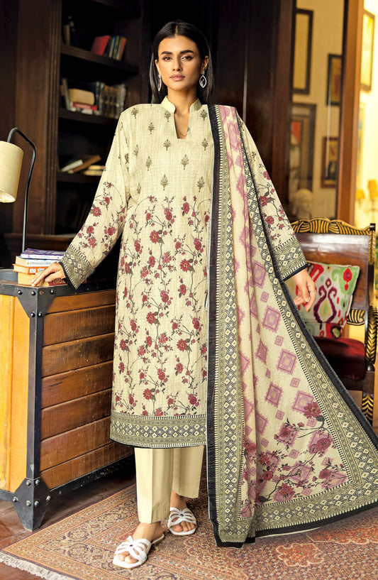 Bismil by Johra Printed Lawn Unstitched 3 Piece Suit - JH-1523 - JH25BSML - Fawn - Casual Collection