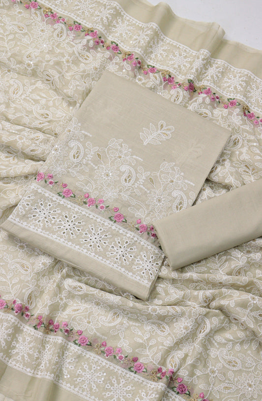 Breezea by Amna Khadija Embroidered Lawn Unstitched 3 Piece Suit - Design-07 - AM25BRZE - Green - Luxury Collection