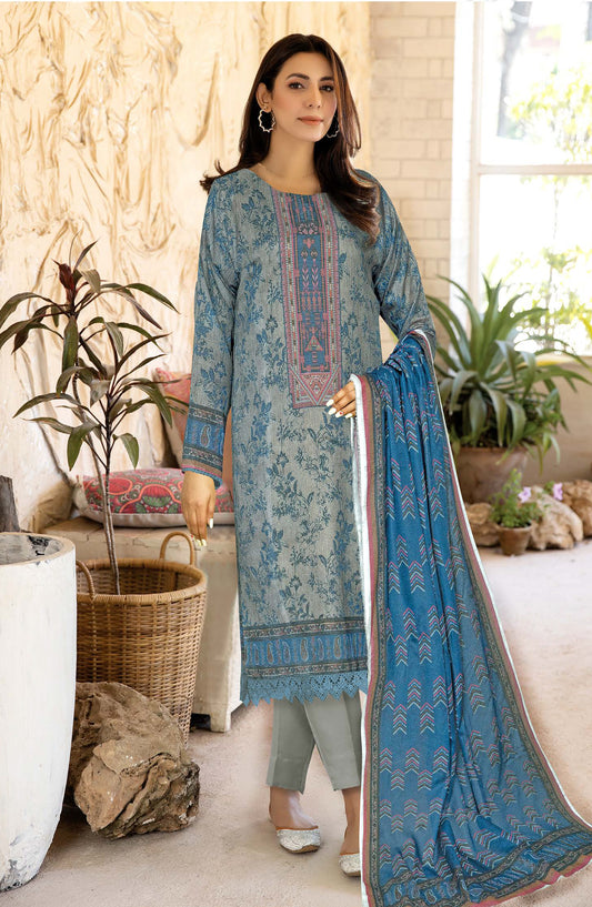 Class by Johra Printed Lawn Unstitched 3 Piece Suit - JH-1152 - JH25CLAS - Blue - Casual Collection