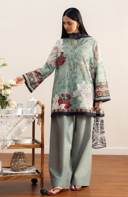 Coco by Zara Shahjahan Printed Lawn Unstitched 3 Piece Suit - 10B - ZS26PRTS - Blue - Summer Collection