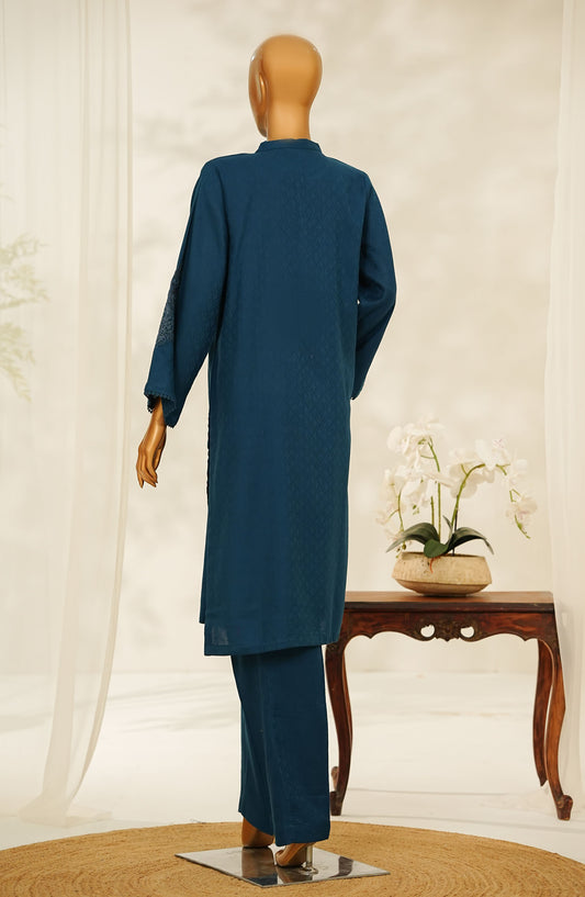 Amna Khadija Daily Delights Embroidered Cotton Stitched 2 Piece Suit - D-304 - AM25CTN - BLUE - Summer Collection