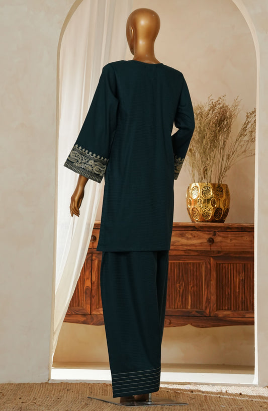 Zynara by Amna Khadija Embroidered Cotton Stitched 2 Piece Suit - D-314 Green - AM25Zynara - Summer Collection