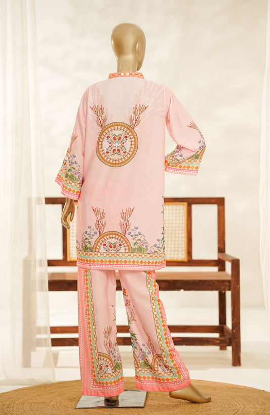 Amna Khadija Digital Printed Lawn Stitched 2 Piece Suit - Design-05 - AM25ESF - Pink - Summer Collection