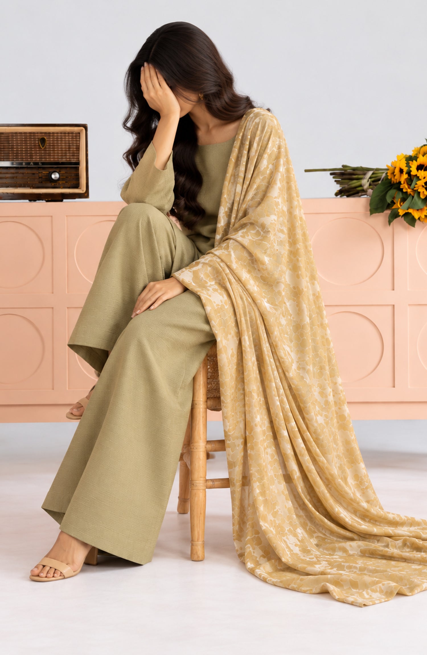 Eclat De Lilas Palachio by Amna Khadija Moonlight Unstitched 3 Piece Suit - AKED-01 - AM26EDP - Green - Winter Collection
