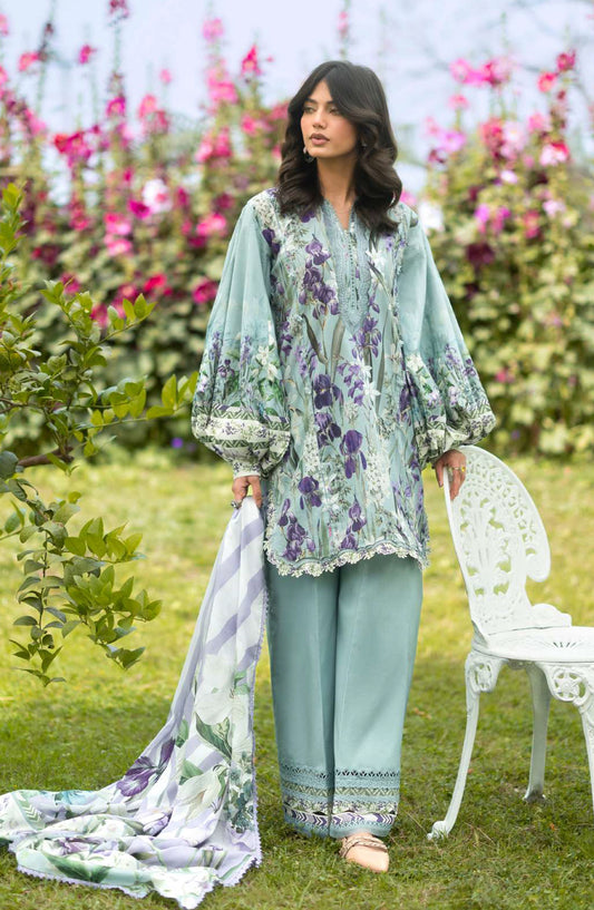 Elaf Bridgerton Printed Lawn Unstitched 3 Piece Suit - EPB-2B LADY EVER - EL26BRD - Ferozi - Summer Collection