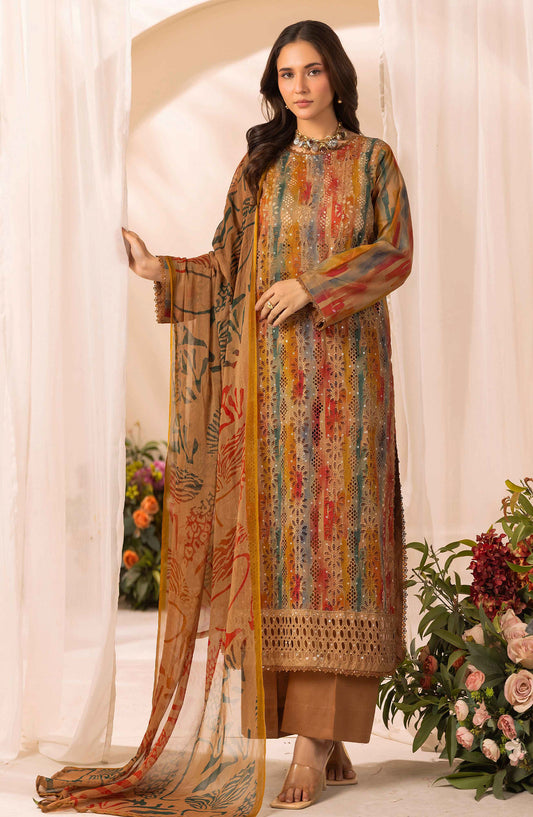 Farah by Mahees Chikankari Lawn Unstitched 3 Piece Suit - D-07 - RA26FMH - Multi - Summer Collection