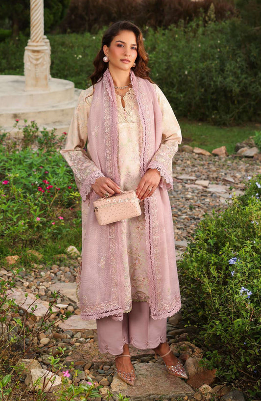 Florence by Rang Rasiya Embroidered Lawn Unstitched 3 Piece Suit - HANEEN - RR26FL - Pink - Summer Collection