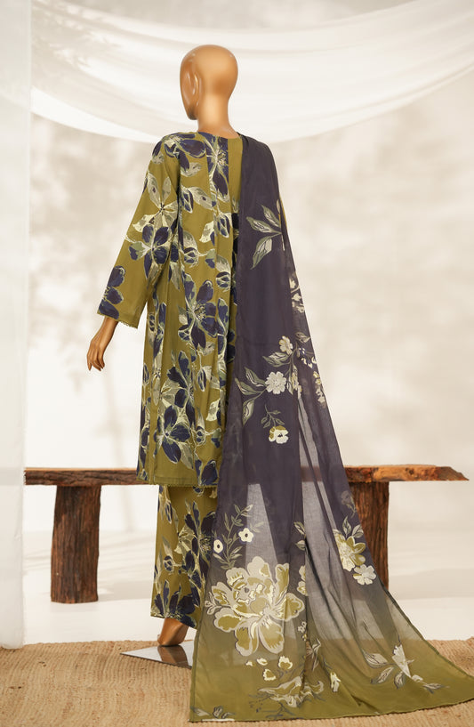 Florenza by Amna Khadija Printed Lawn Stitched 3 Piece Suit - AKF-04 - AM25FLZ - Green - Summer Collection