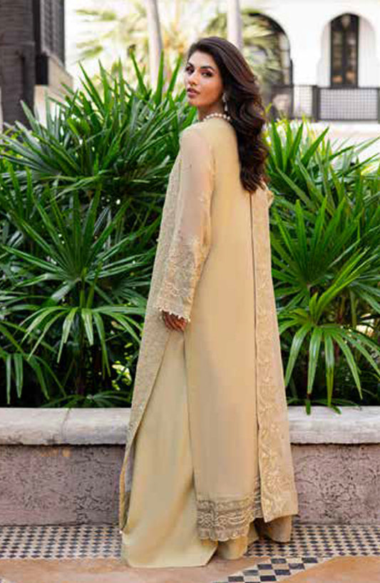 Freesia Noir Embroidered Chiffon Unstitched 3 Piece Suit - FS-50093 Acintya - MNM25FNO - Green - Festive Collection