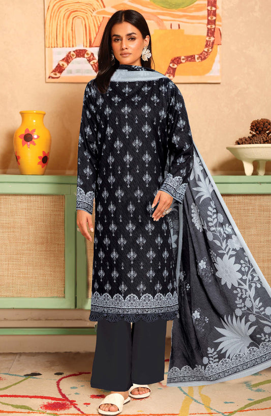 Gulpari by Johra Printed Lawn Unstitched 3 Piece Suit - JH-1265 - JH25GULP - Black - Casual Collection