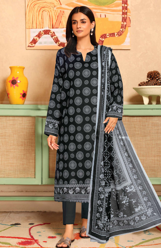 Gulpari by Johra Printed Lawn Unstitched 3 Piece Suit - JH-1264 - JH25GULP - Black - Casual Collection