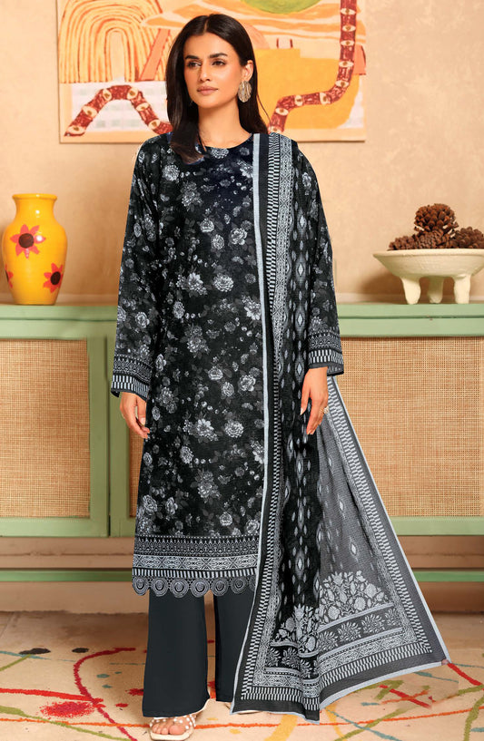 Gulpari by Johra Printed Lawn Unstitched 3 Piece Suit - JH-1263 - JH25GULP - Black - Casual Collection