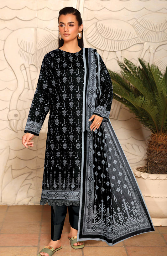 Gulpari by Johra Printed Lawn Unstitched 3 Piece Suit - JH-1262 - JH25GULP - Black - Casual Collection