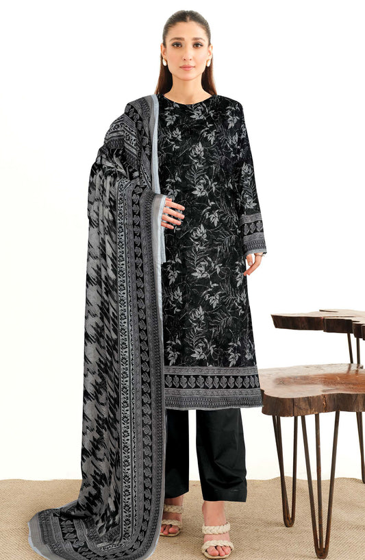 Gulpari by Johra Printed Lawn Unstitched 3 Piece Suit - JH-1261 - JH25GULP - Black - Casual Collection