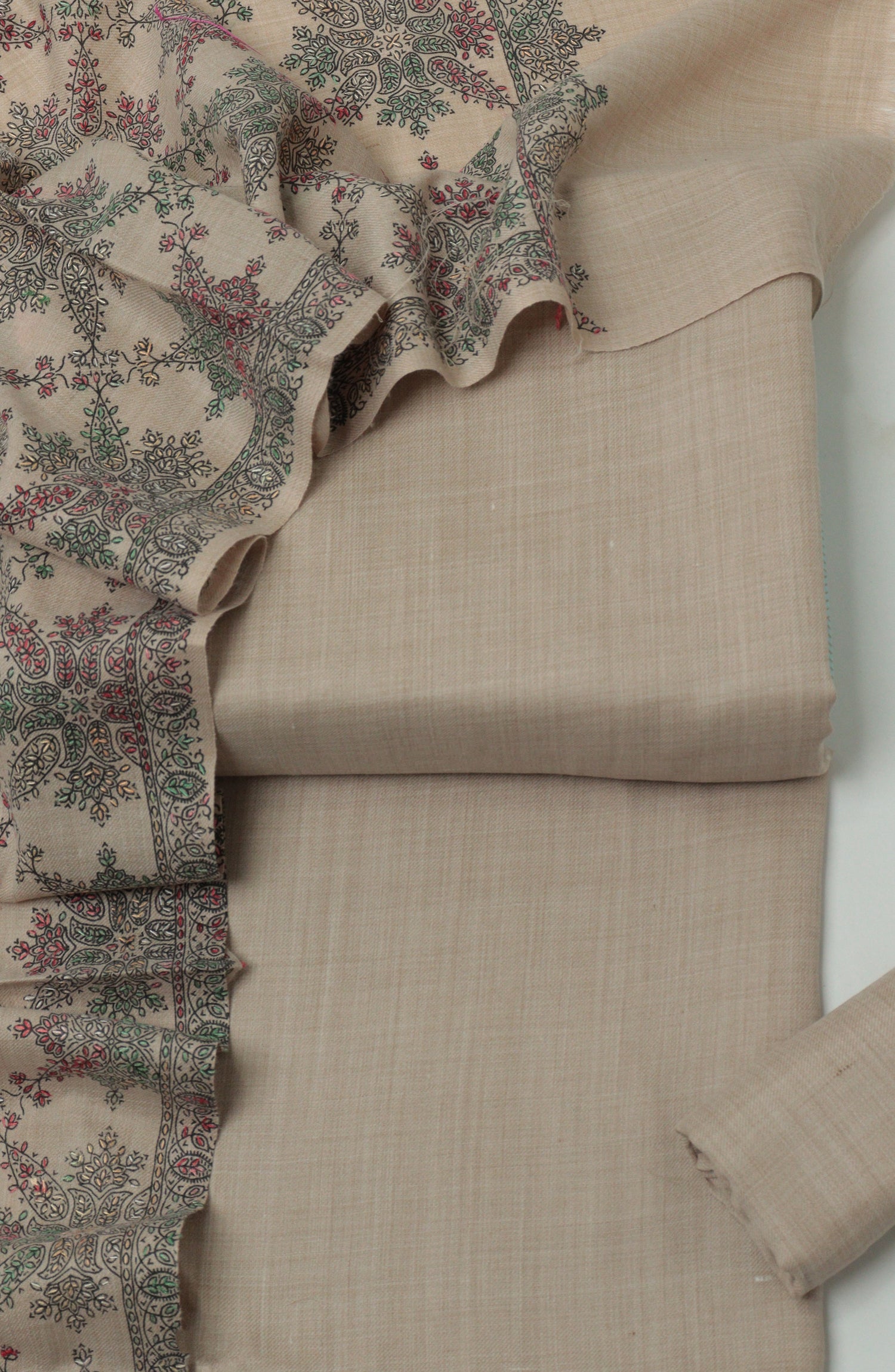 Gulposh by Amna Khadija Pashmina Unstitched 3 Piece Suit - D-02 - AM26GPM - Skin - Winter Collection