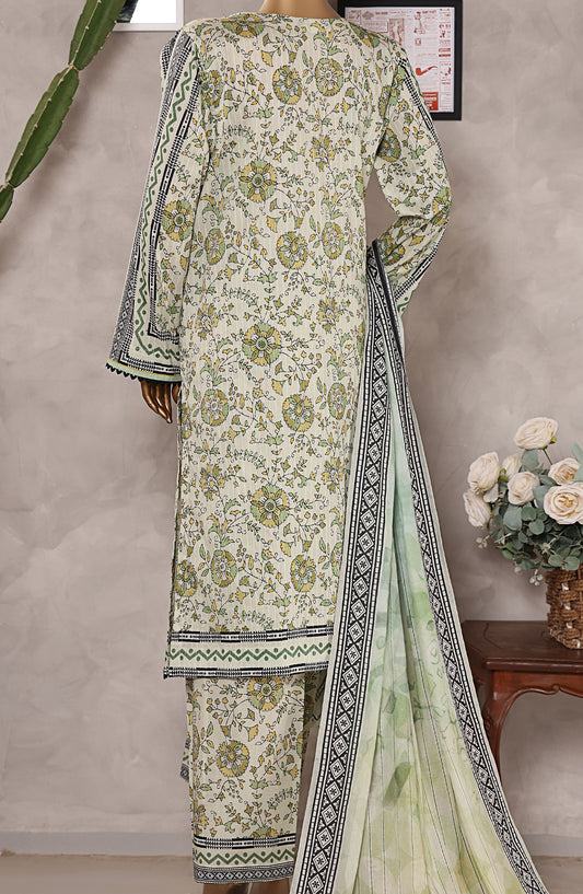 Nayab by HZ Textile Digital Printed Lawn Unstitched 3 Piece Suit - HZ25NYB2 - NPD-05 - Green - Summer Collection