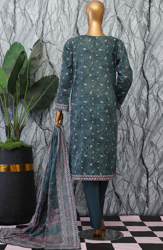 HZ Textile Magic Printed Lawn Unstitched 3 Piece Suit - MPC-592 - HZ25MGPV3 - Green - Summer Collection