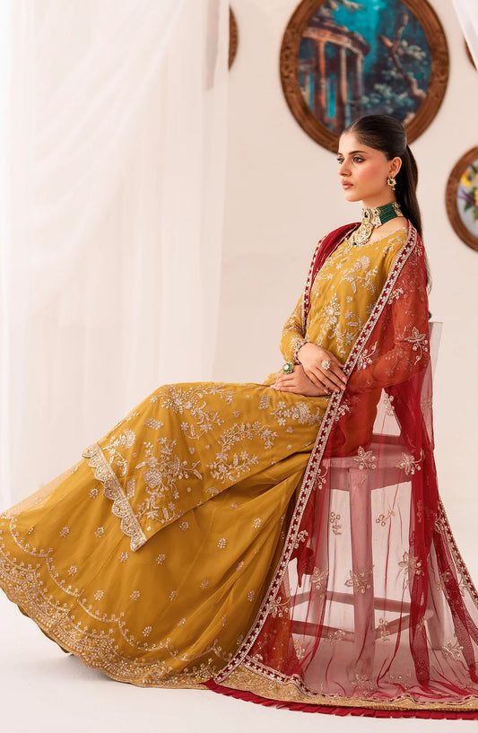 Maheer Festive Unstitched Formals by Zarif - ZMU 04 MAHROO