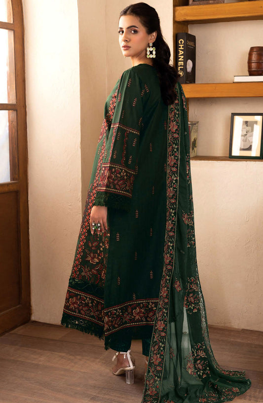 Irsa by Johra Embroidered Lawn Unstitched 3 Piece Suit - JH-760 - JH25IRS - Green - Summer Collection