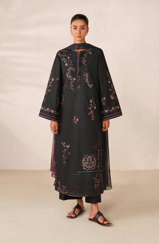 Iznik Exclusive Embroidered Lawn Unstitched 3 Piece Suit - UE-595 - IZN26RM - Blue - Ramadan Collection