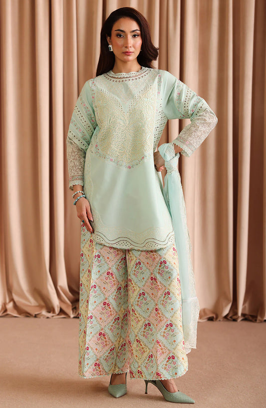 Joy Embroidered Lawn Stitched 2 Piece Suit - Stella - JY26ED - Ferozi - Eid Collection