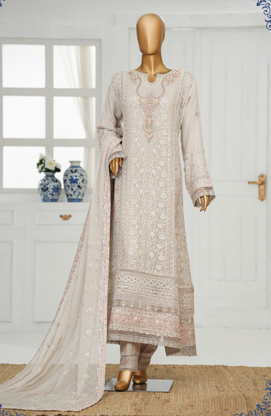 Khwabeeda by Maria Fabrics Embroidered Chiffon Stitched 3 Piece Suit - Zareenah - MRF25KH - Light Purple - Formals Collection