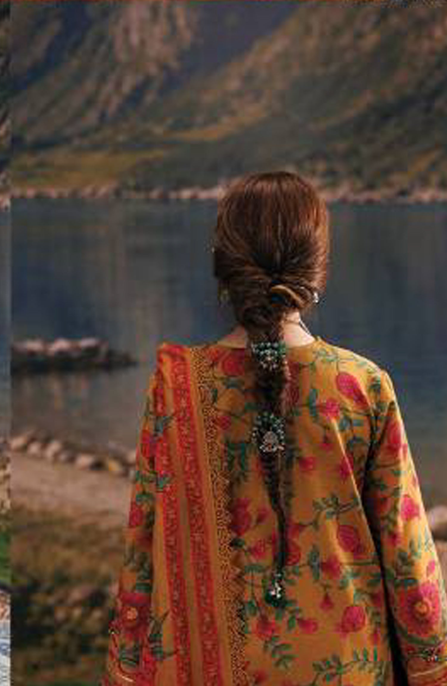 M. Basics Embroidered Slub Khaddar Unstitched 3 Piece Suit - D06B - MB26AST - Mustard - Winter Collection