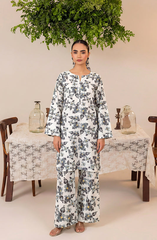 Mahi by Al Karim Printed Lawn Unstitched 2 Piece Suit - DE-11 - AK26AMHI - Black - Summer Collection