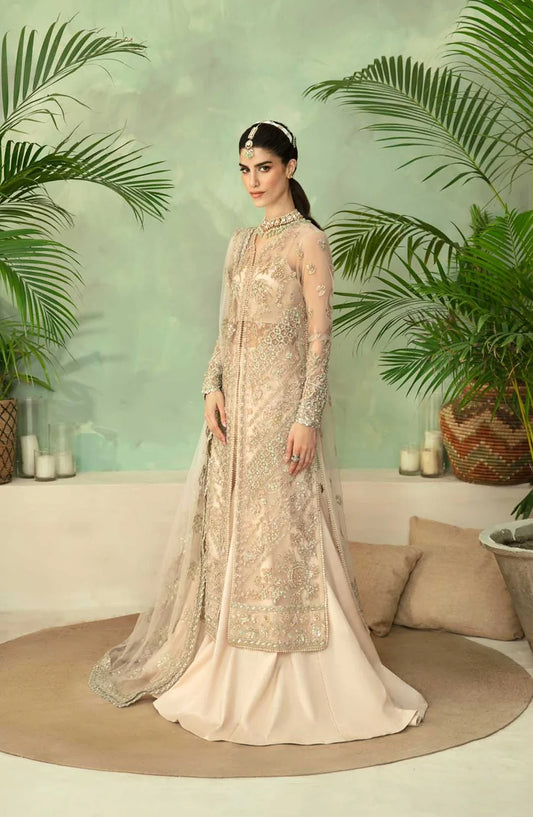 Mastani by Akbar Aslam Luxury Formals Embroidered Net Unstitched 3 Piece Suit - Imperia - AKA25MST - Pink - Festive Collection