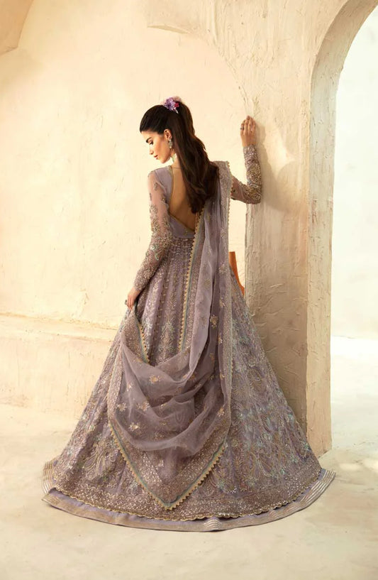 Mastani by Akbar Aslam Luxury Formals Embroidered Organza Unstitched 3 Piece Suit - Lilia - AKA25MST - Purple - Festive Collection