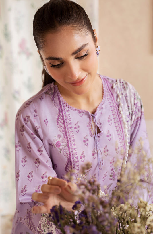 Mausummery Digital Printed Lawn Unstitched 3 Piece Suit - Amethyst - MU25USS4 - Purple - Summer Collection