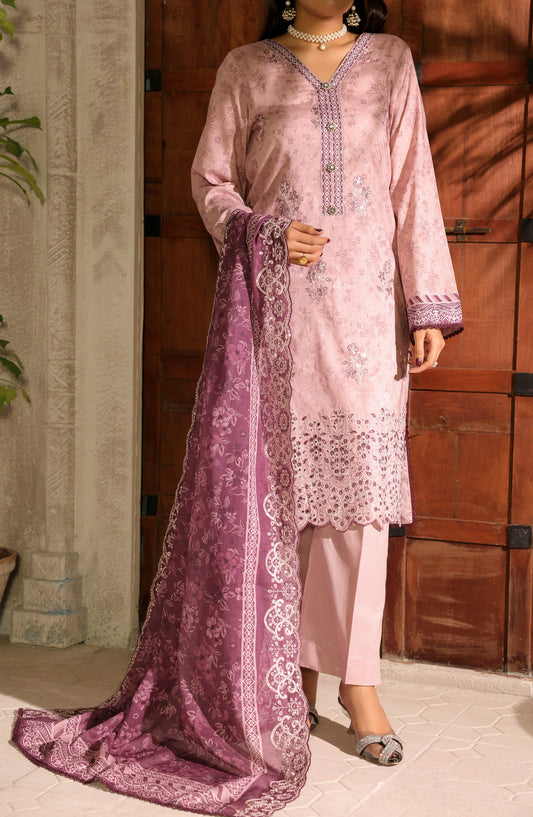 Naqsh by VS Textile Embroidered Chikankari Unstitched 3 Piece Suit - D-698 - VS26NQS - Pink - Summer Collection