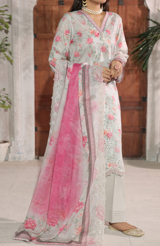 Naqsh by VS Textile Embroidered Chikankari Unstitched 3 Piece Suit - D-695 - VS26NQS - Grey - Summer Collection