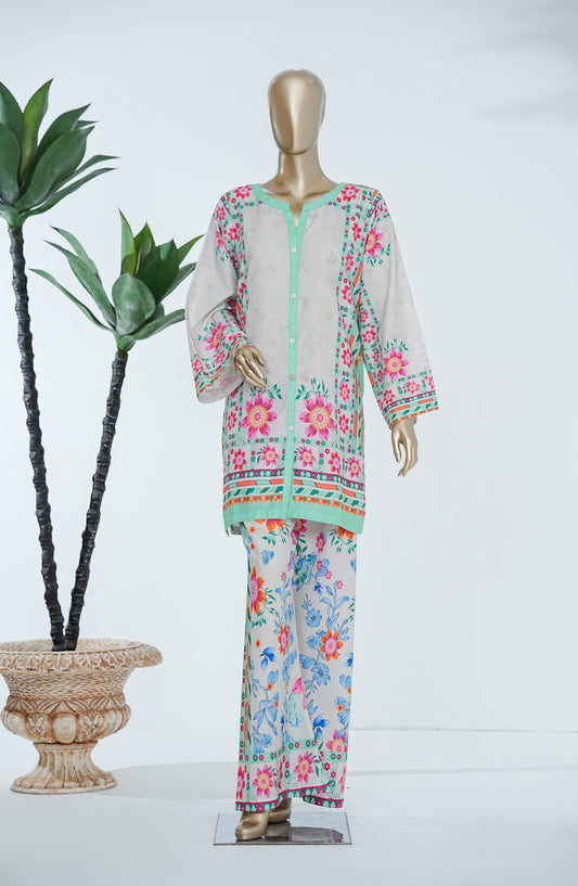 Neoma by Amna Khadija Printed Lawn Stitched 2 Piece Co-ords Set - NLP-01 - AM26NLP - Multi - Summer Collection