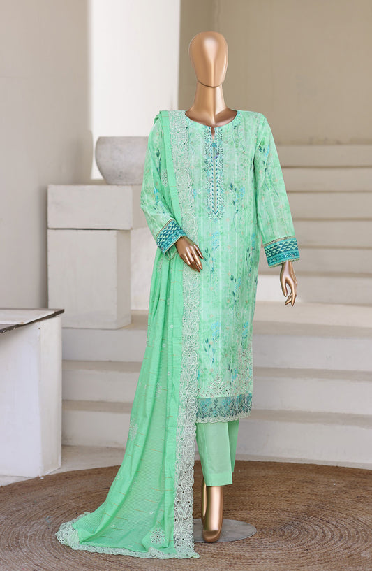 Ninokara by HZ Textile Embroidered Jacquard Unstitched 3 Piece Suit - D-09 - HZ26KNRA - Sea Green - Summer Collection
