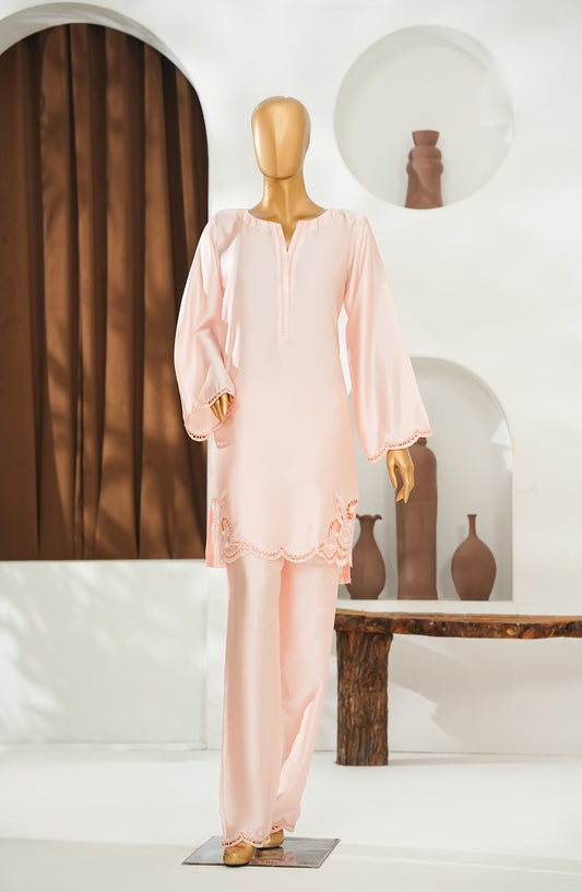 Noor-a-Sehar by Amna Khadija Embroidered Silk Stitched 2 Piece Suit - AKNS-06 - AM26AKLX - Pink - Festive Collection