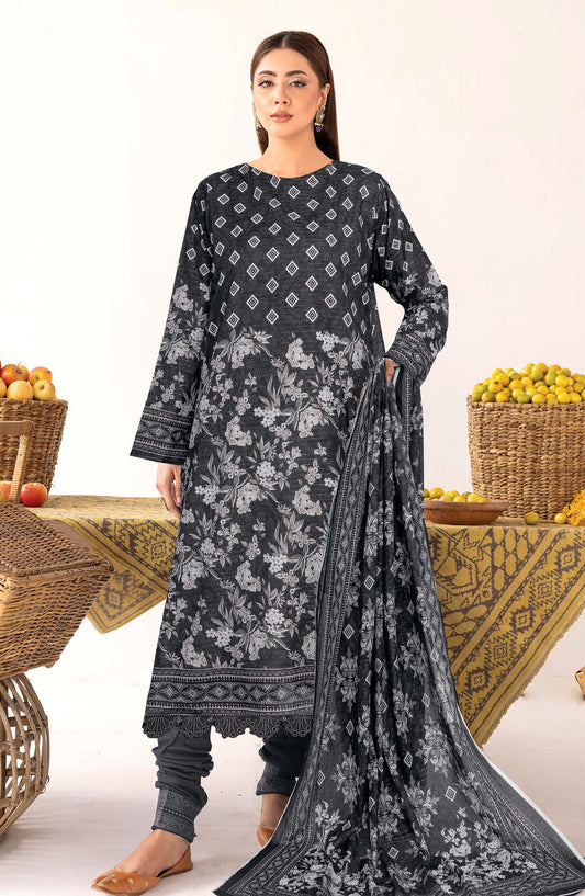 Oreal by Johra Printed Lawn Unstitched 3 Piece Suit - JH-1197 - JH25OREAL - Black - Casual Collection