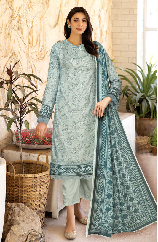 Oreal by Johra Printed Lawn Unstitched 3 Piece Suit - JH-1194 - JH25OREAL - Blue - Casual Collection