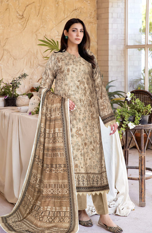 Oreal by Johra Printed Lawn Unstitched 3 Piece Suit - JH-1193 - JH25OREAL - Brown - Casual Collection